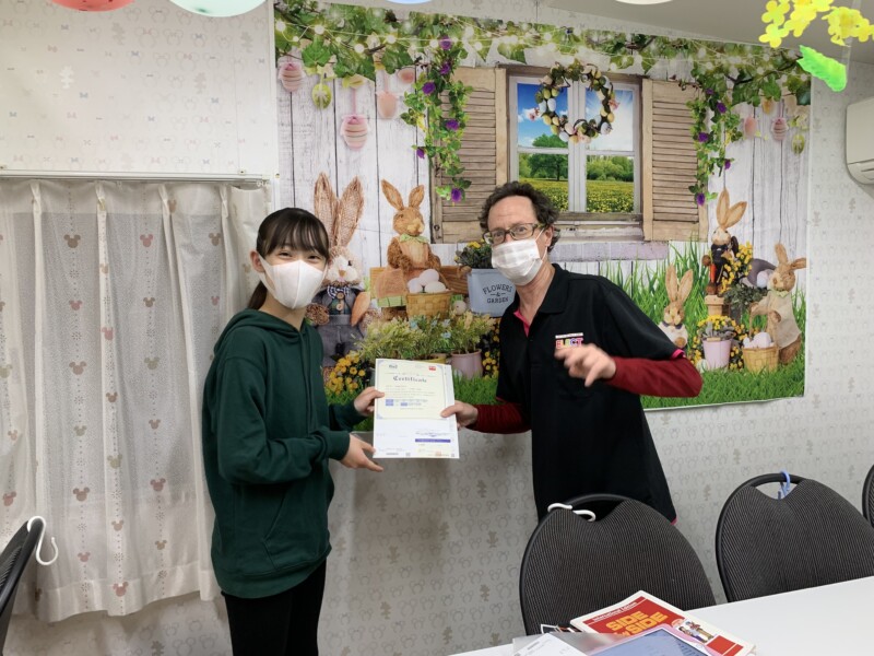 2021-3　準２級　合格!!　あゆなさん(中学１年生)