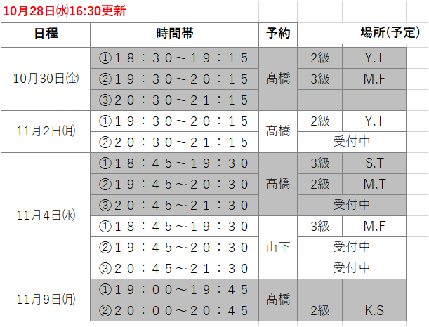 英検2次対策レッスン　申込受付中