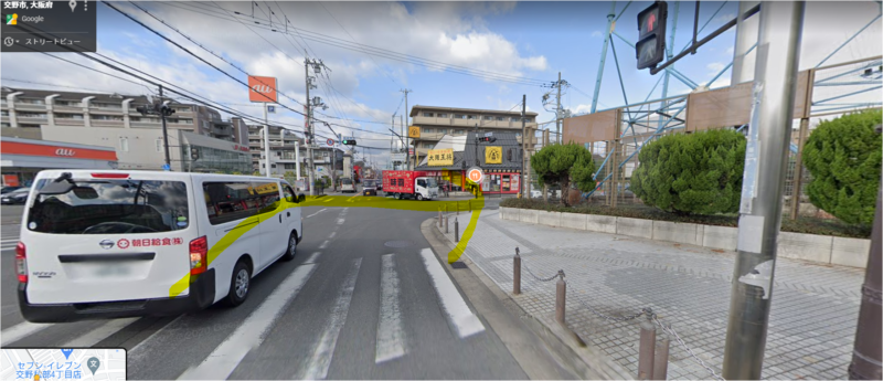 交野市駅方面→交野教室本校　　2021年5月更新