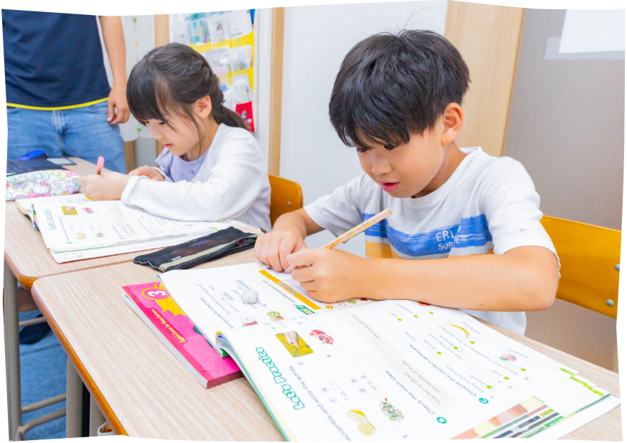 テキストを使用したレッスンの様子