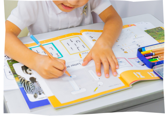 テキストを使用したレッスンの様子