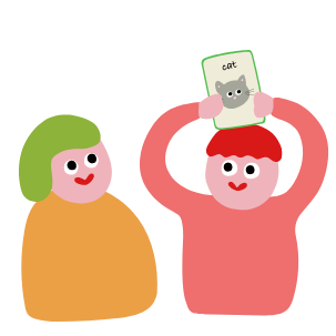 学ぶ子どもたちのイラスト